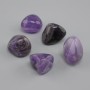 Amethyst tumbled natural stone, diameter 27-31×23-27×15-23 mm ± (assorted sizes) (Price per 100 g)