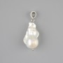 Baroque Pearl Pendant 22-27×15-17 mm ± (assorted sizes), length 40 mm+