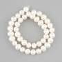 Freshwater Pearl Beads, diameter 9–10×8–9 mm, on a thread, length 36 cm+