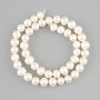 Freshwater Pearl Beads on Thread, 8-9 mm diameter, 5x7, 5-8, 5 mm ± on thread, length 36 cm+
