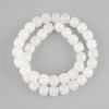 White Quartz Rondelle Beads 10x9mm ±, 38 cm ± on thread