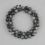 Obsidian beads, smooth round ball, diameter 8.5 mm ±, length 39 cm ±