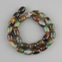 Beads Brazilian Agate Barrel, 14x10-10 mm, 5 mm ±, string length approx. 40 cm ± on thread