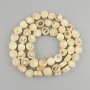 Faceted Coral Beads, diameter 12–12.5 mm, height 13–14 mm, length approx. 78 cm on beading thread