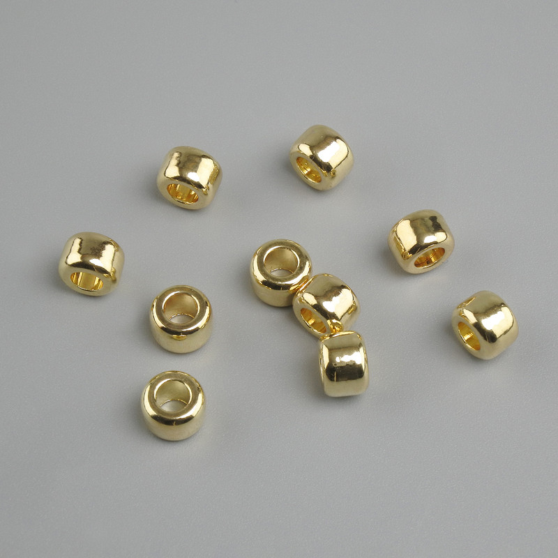Spacer Insert for Jewelry Findings, 6 mm diameter, hole 3.5 mm ±, pack of 10