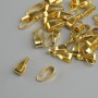 Pendant Bail - Gold-tone, 3 mm diameter, 7 mm length, pack of 40