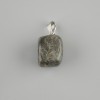 Totem Pendant, Larvikite Bar, 14×11×11 mm ±, length 23 mm ±, assorted sizes