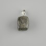 Totem Pendant, Larvikite Bar, 14×11×11 mm ±, length 23 mm ±, assorted sizes