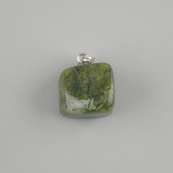 Pendant Totem Jadeite Bar 14×11×11 mm, length approx. 23 mm, assorted sizes