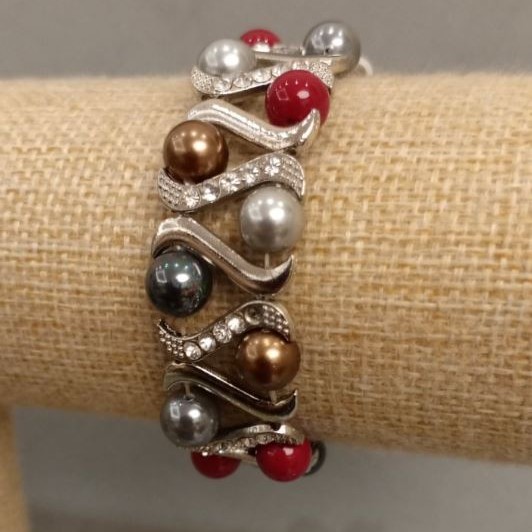 Majorca Pearl Bracelet, 18 cm, Stretch