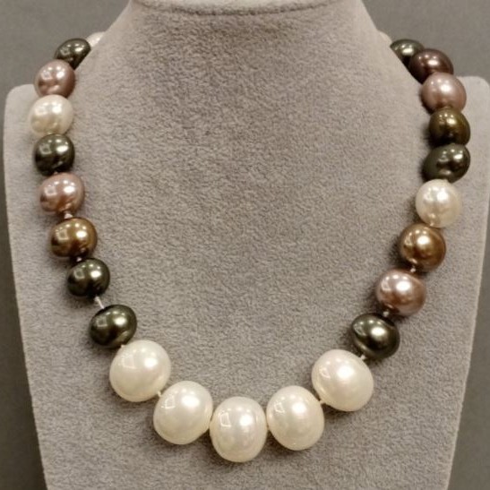 Mallorca Pearl Necklace, 44 cm length ± with clasp