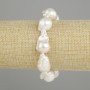 Baroque Pearl Bracelet, diameter 20-23×13-17 mm, length 18 cm ±, elastic
