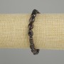 Faceted Garnet Bead Bracelet, bead diameter 10-11×7-7 mm, 5 mm ±, length 18 cm, stretch bracelet