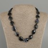 Oval Agate Necklace, diameter 19.5–20×15 mm, length 45 cm ± with clasp