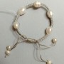 Bracelet with River Pearls on an Adjustable Knot