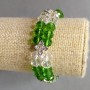 Czech Crystal Bracelet, 18 cm Stretch