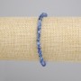 Kyanite Faceted Bead Bracelet, diameter 4mm+-, length 18cm+- stretch
