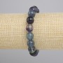 Fluorite Bracelet smooth bead, diameter 10mm+-, length 18cm+- stretch