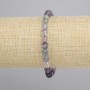 Fluorite Bracelet smooth bead, diameter 6mm+-, length 18cm+- stretch