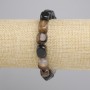 Agate Bar Bracelet, diameter 12x8.5-9mm+-, length 18cm+- stretch