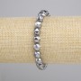 Terahertz Bracelet Polyhedrons, diameter 8x7mm+-, length 18cm+- stretch