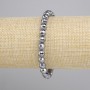 Terahertz Bracelet faceted ball, diameter 6mm+-, length 18cm+- stretch