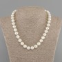 Majorica Pearl Necklace smooth ball 10mm+-, length 45cm+- with clasp