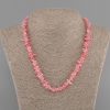 Necklace Coral Chip Needle 6-10×1-3 mm ±, length 45 cm ± with clasp