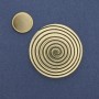 Magnetic Brooch 'Accent' Gold-Tone Metal 41mm+