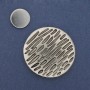 Magnetic Brooch 'Accent' Silver-Toned Metal 41mm+