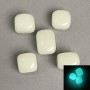 Natural Onyx Stone That Glows in the Dark, tumbled 25×17 mm (±), packaged 100 g, turquoise glow