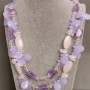 Long Necklace with Assorted Stones, length 78 cm+