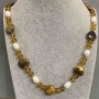 Long Necklace with Assorted Stones 90cm+