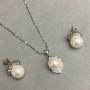 Mallorca Pendant on a 40 cm Chain and Mallorca Stud Earrings Set