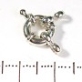 Donut Clasp for Beads and Bracelets, 9 mm on a Single Strand