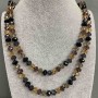 Long Czech Crystal Necklace, length 158 cm+