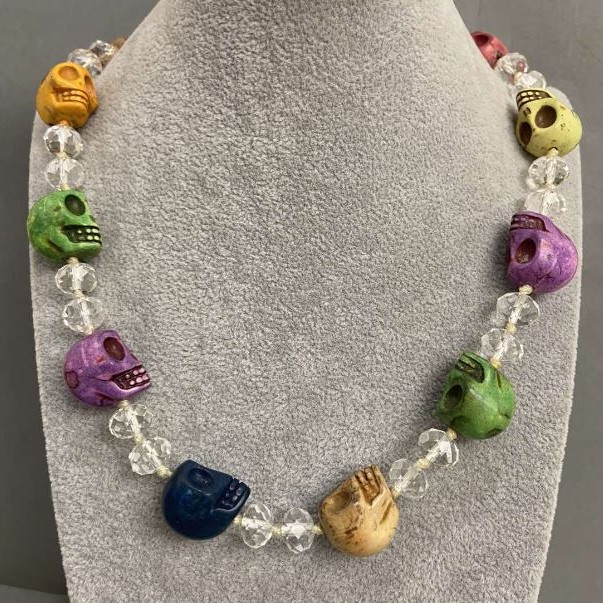 Skull Necklace, length 51 cm+