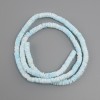 Unpolished Scapharca shell rondelle beads, diameter 6.5-7×1.5-2 mm, strand length about 61 cm