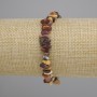 Mookaite Jasper Chip Bracelet, 6-10×2-5 mm, 18 cm length ± stretch