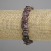 Tourmaline tumbled bracelet, bead diameter 10-14×10-11 mm, length 18 cm ± stretch