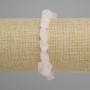 Rose Quartz Bracelet with Natural Rough Stones, bead diameter 7-11×7-11 mm, length 18 cm ±, stretch