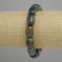 Bracelet Brazilian Agate Barrel Beads, diameter 15×11 mm, length 18 cm, stretch