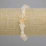 Bracelet with rough Citrine, diameter 7-13×4-11 mm ±, length 18 cm ±, elastic stretch base