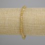 Citrine Faceted Cube Bracelet, 4 mm, length 18 cm ± stretch