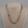 Labradorite chips necklace, diameter 6-9×2.5 mm ±, length 45 cm with a 5 cm extender chain