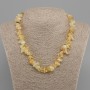 Necklace Citrine Chips, 9–20×5–10 mm, length 45 cm + 5 cm extender chain