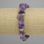 Amethyst chip bracelet, diameter 12–15×7–9 mm, 5 mm ±, length 18 cm, elastic