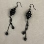 Earrings with Czech Crystal, length 80 mm+