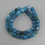 Apatite cube beads, diameter 7.5-9 mm, length 39 cm ±