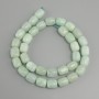 Jadeite beads, barrel-shaped, 11×9 mm diameter, 38 cm length